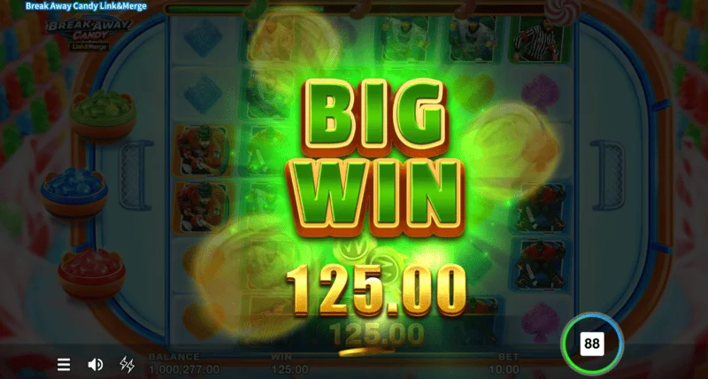 Break Away Candy - pendaratan Jackpot Grand x5000 daripada pertaruhan