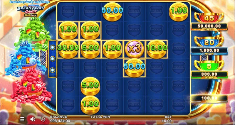Break Away Candy - Bonus Campur dengan tiga pengubah suai serentak