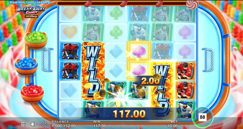 Break Away Candy - pusingan Link&Merge dengan syiling yang dikumpul